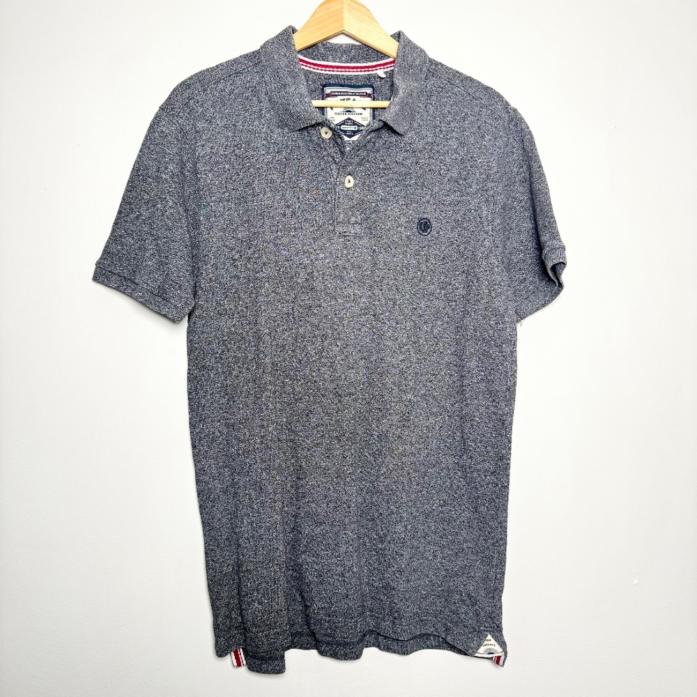 Fat Face Men’s Short Sleeve Organically Grown Cotton Polo Charcoal Gray Shirt M - Picture 3 of 12